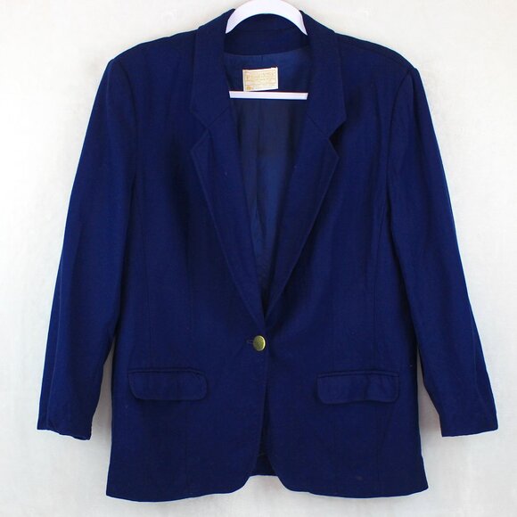 Pendleton Other - Pendleton USA Blue Woolen Mills Virgin Wool Blazer Men (42)